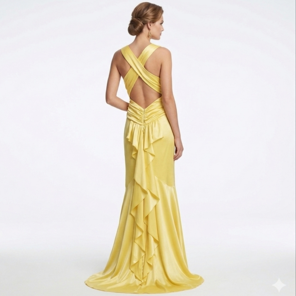 ⭐ FEMININE GLAM ⭐Vintage Rory USA Gown Size Large - Picture 2 of 6